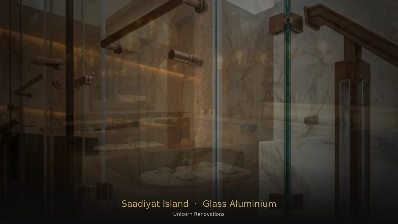 Glass & Aluminium Works in Saadiyat Island