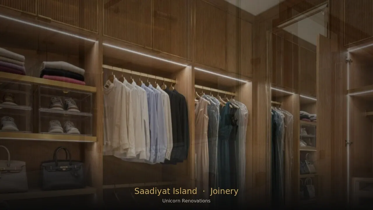 Joinery & Cabinetry in Saadiyat Island