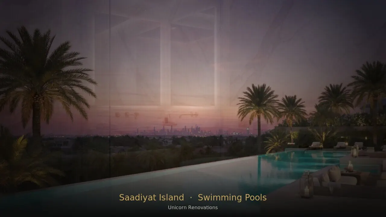 Swimming Pool Construction & Renovation in Saadiyat Island