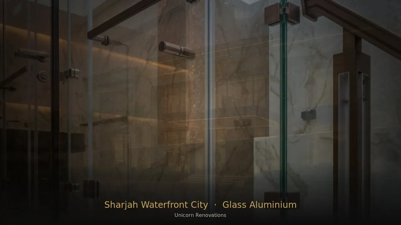 Glass & Aluminium Works in Sharjah Waterfront City