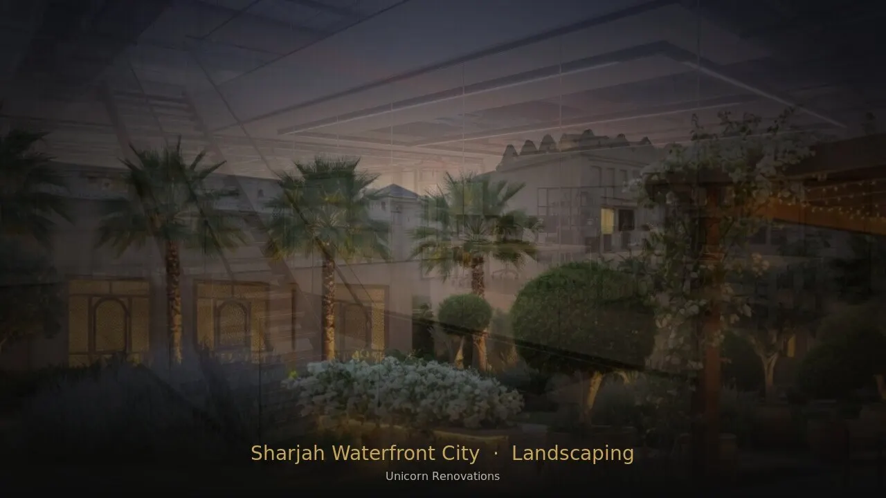 Landscaping in Sharjah Waterfront City