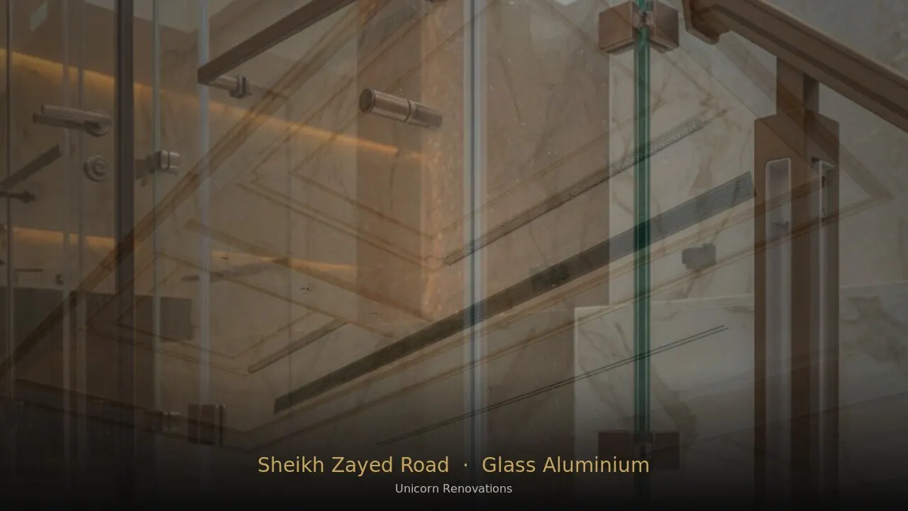Glass & Aluminium Works in Sheikh Zayed Road