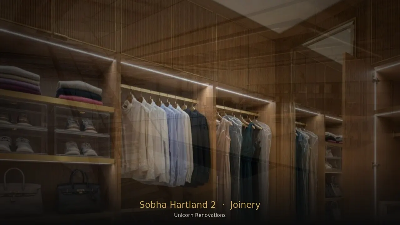 Joinery & Cabinetry in Sobha Hartland 2 — Unicorn Renovations