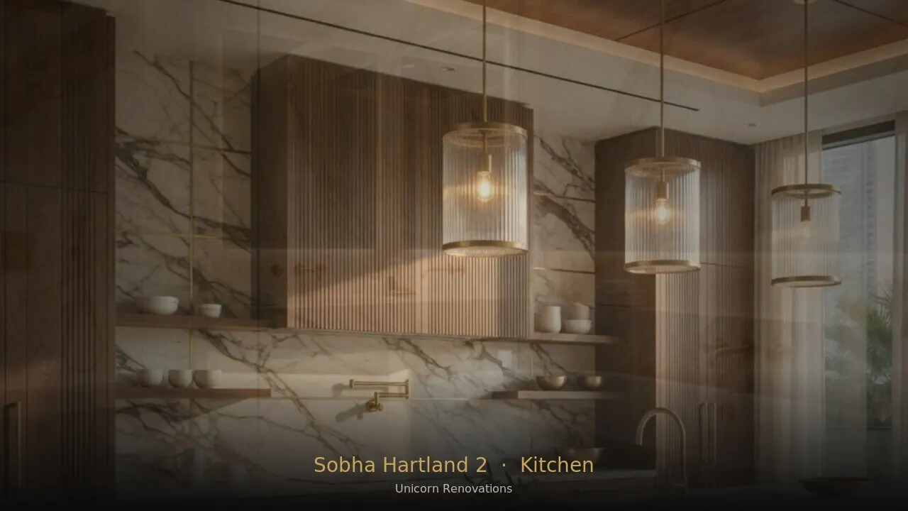 Kitchen Renovation in Sobha Hartland 2 — Unicorn Renovations