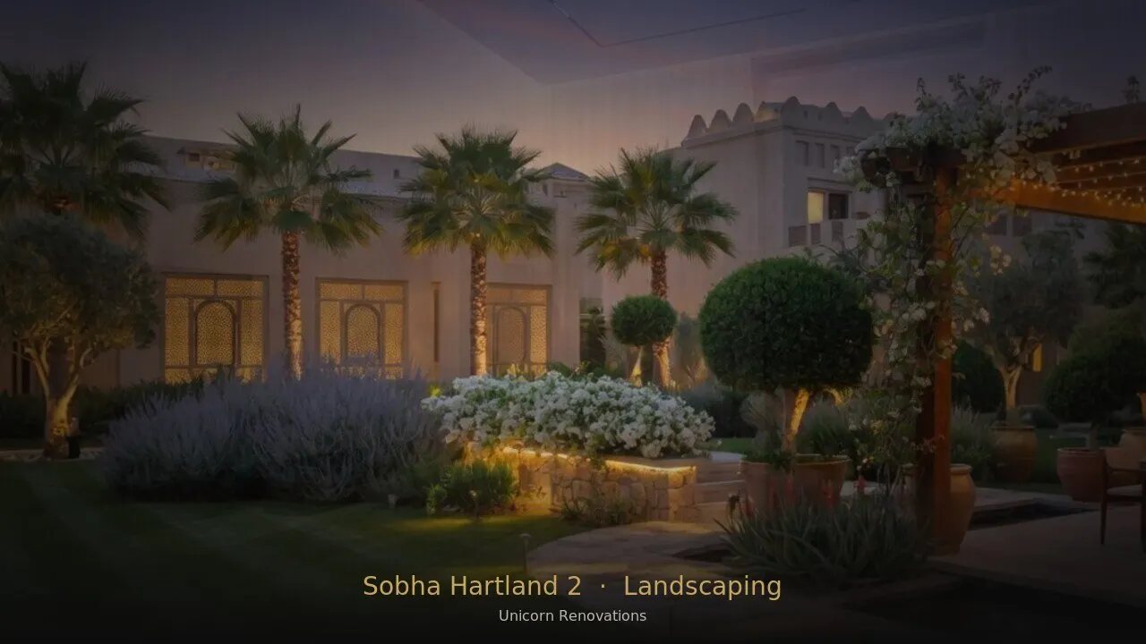 Landscaping in Sobha Hartland 2 — Unicorn Renovations