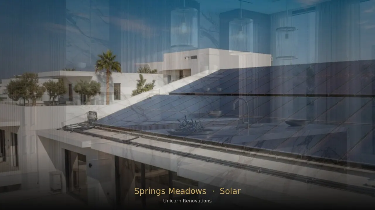 Solar Solutions in The Springs & Meadows — Unicorn Renovations