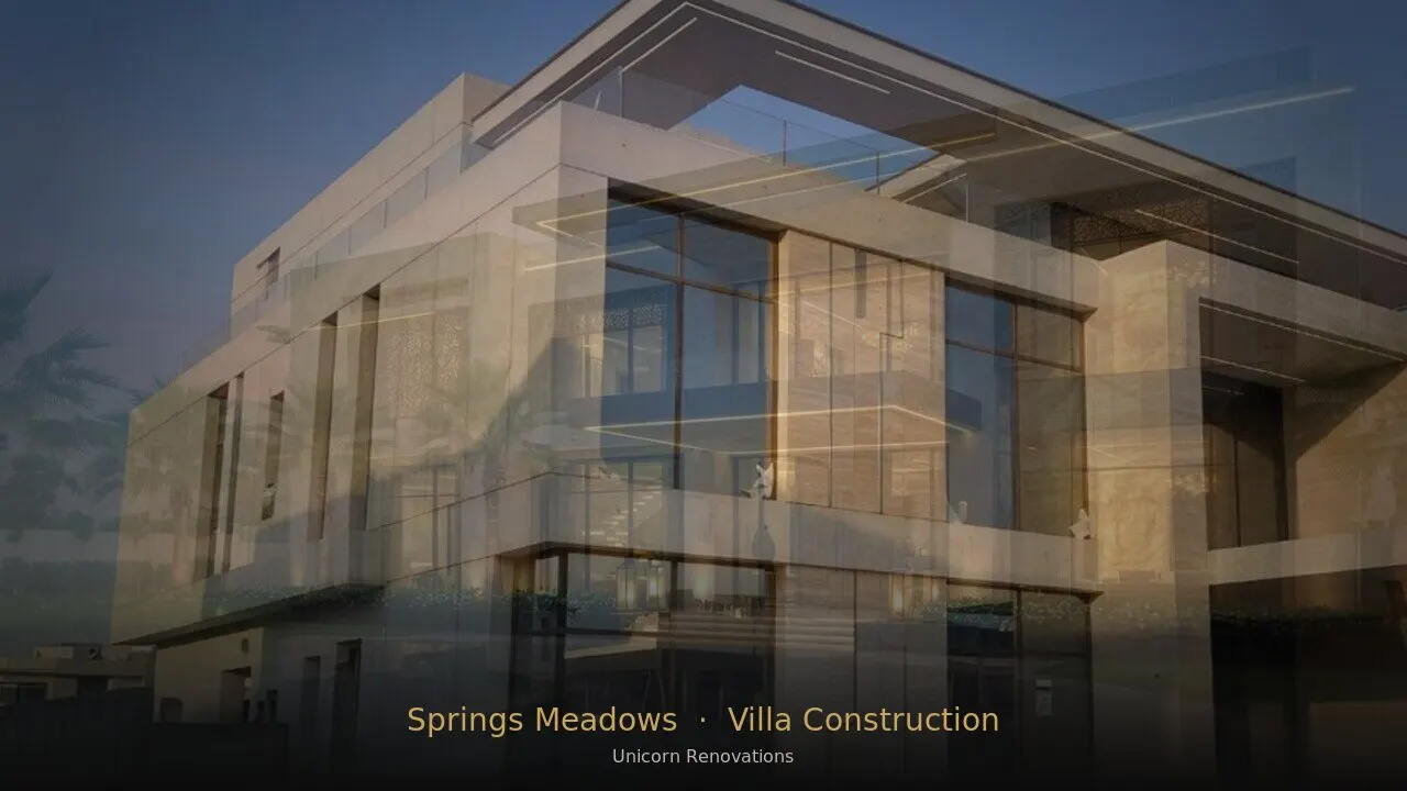 Villa Construction in The Springs & Meadows