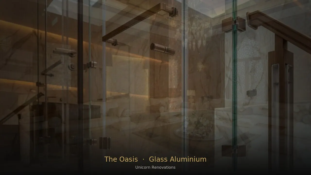 Glass & Aluminium Works in The Oasis by Emaar