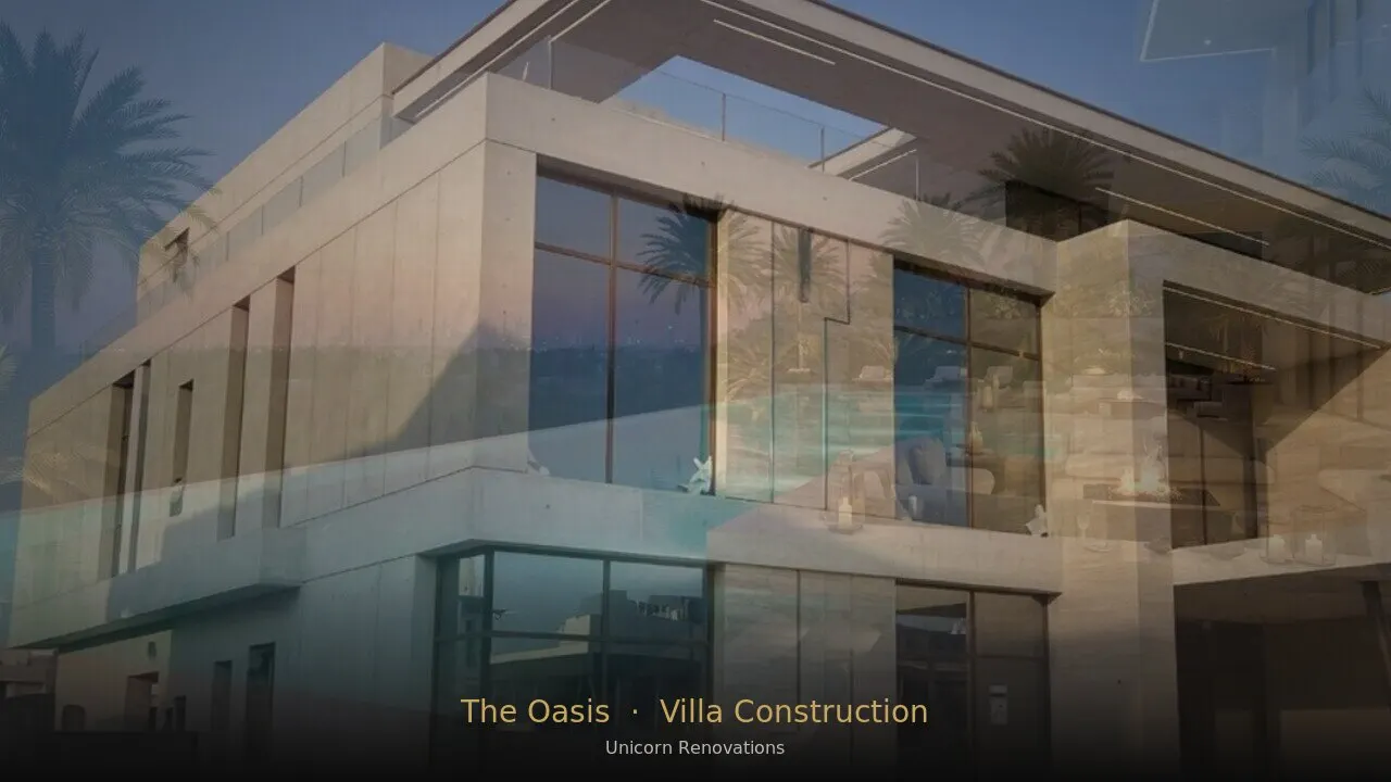 Villa Construction in The Oasis by Emaar