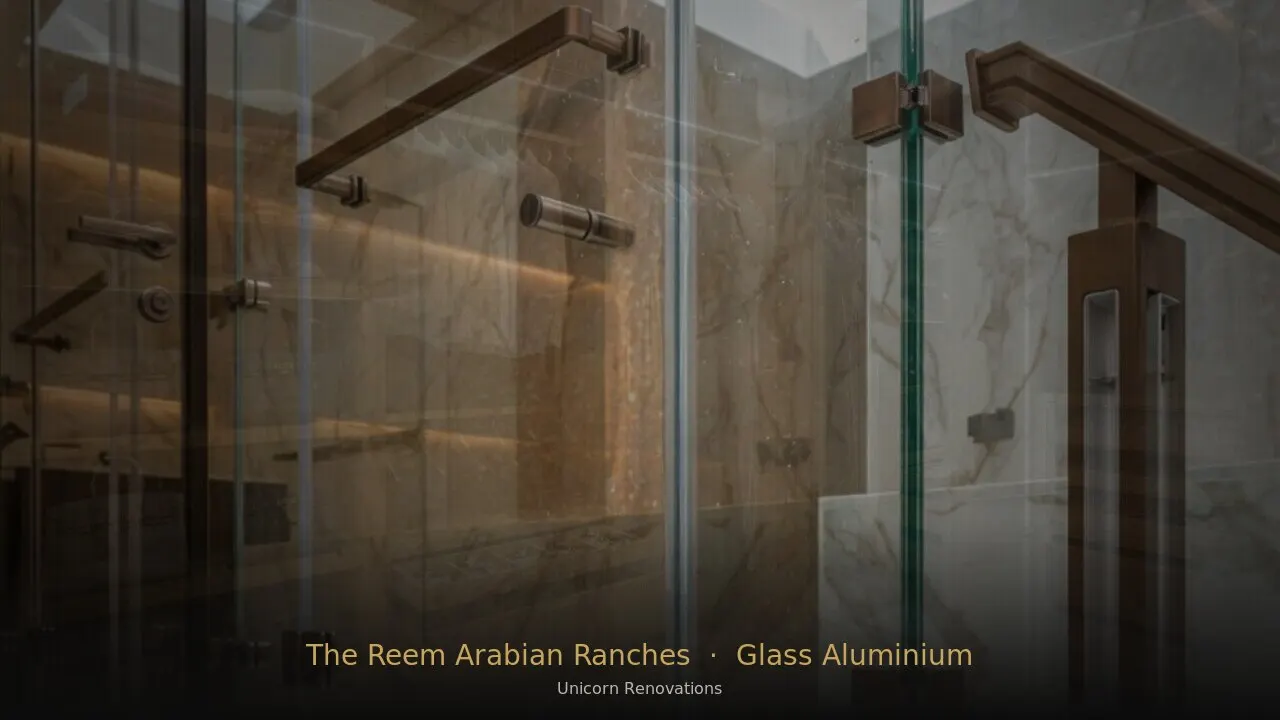 Glass & Aluminium Works in The Reem at Arabian Ranches — Unicorn Renovations