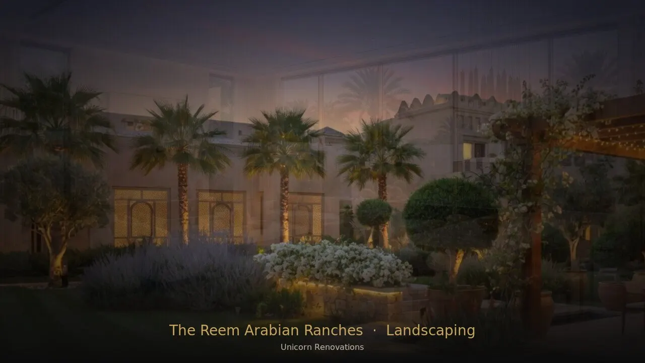 Landscaping in The Reem at Arabian Ranches — Unicorn Renovations