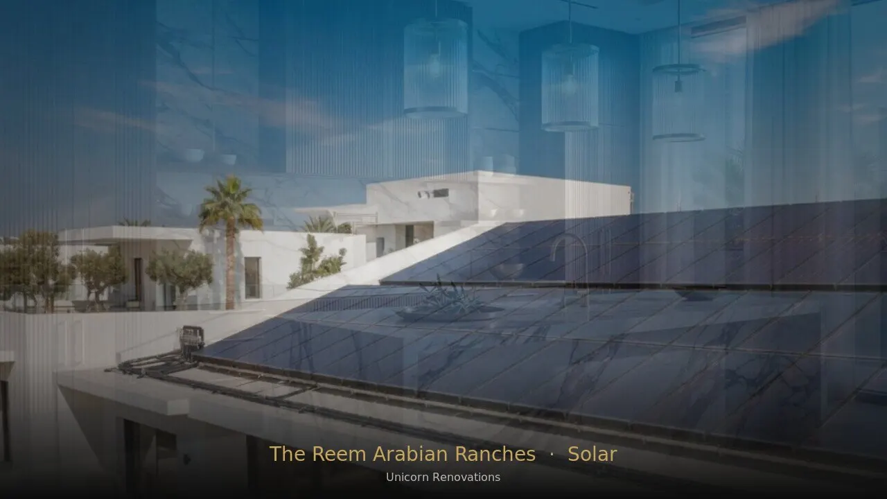 Solar Solutions in The Reem at Arabian Ranches — Unicorn Renovations