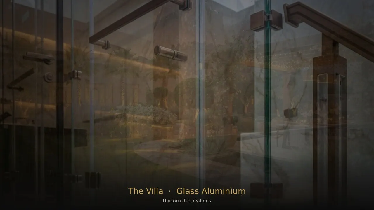 Glass & Aluminium Works in The Villa