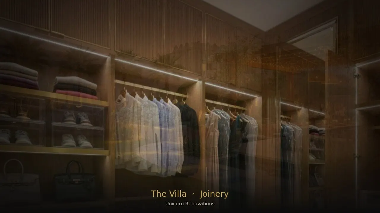 Joinery & Cabinetry in The Villa — Unicorn Renovations