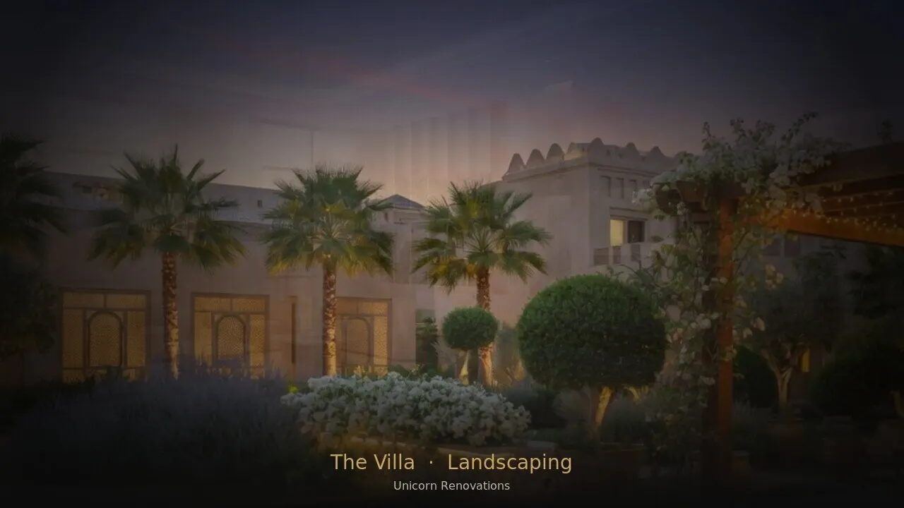 Landscaping in The Villa — Unicorn Renovations