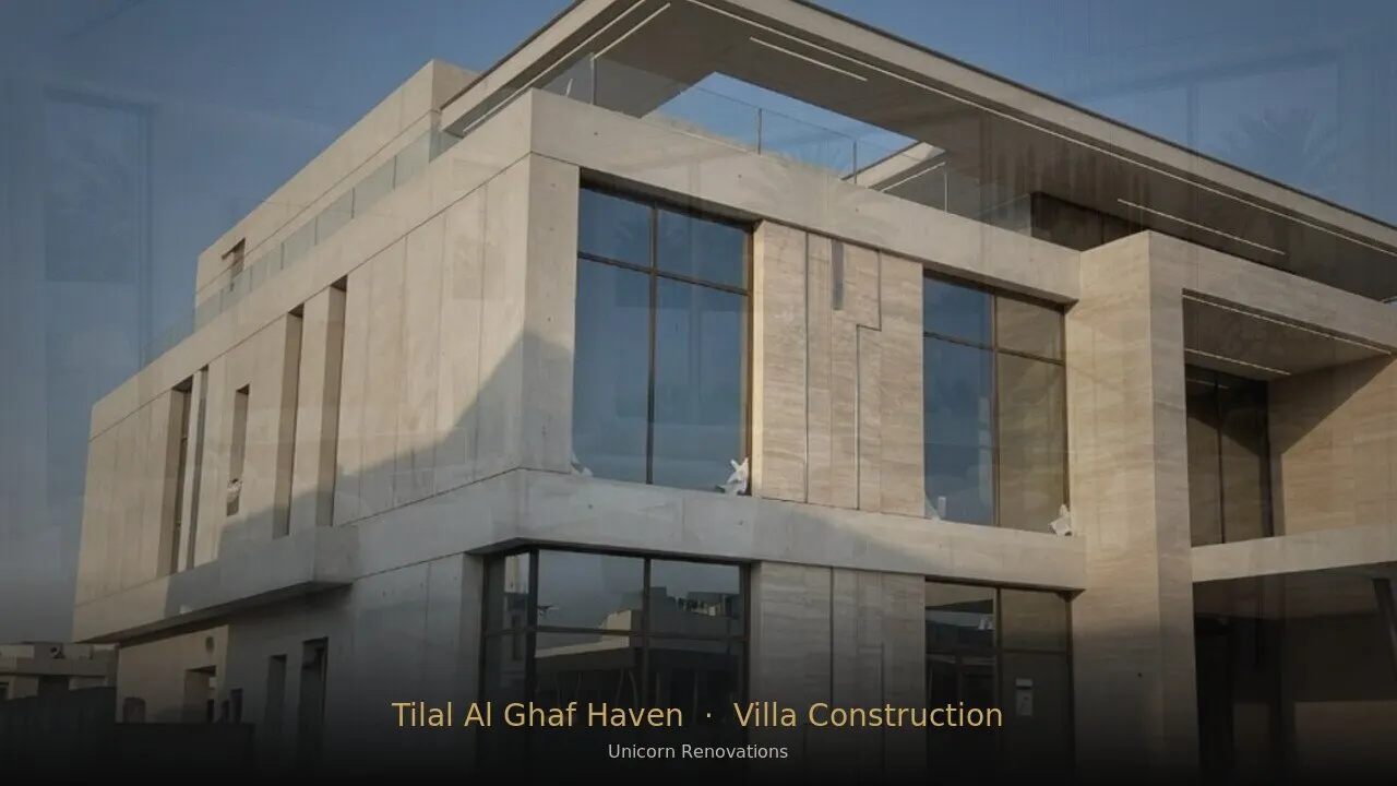 Villa Construction in Tilal Al Ghaf Haven