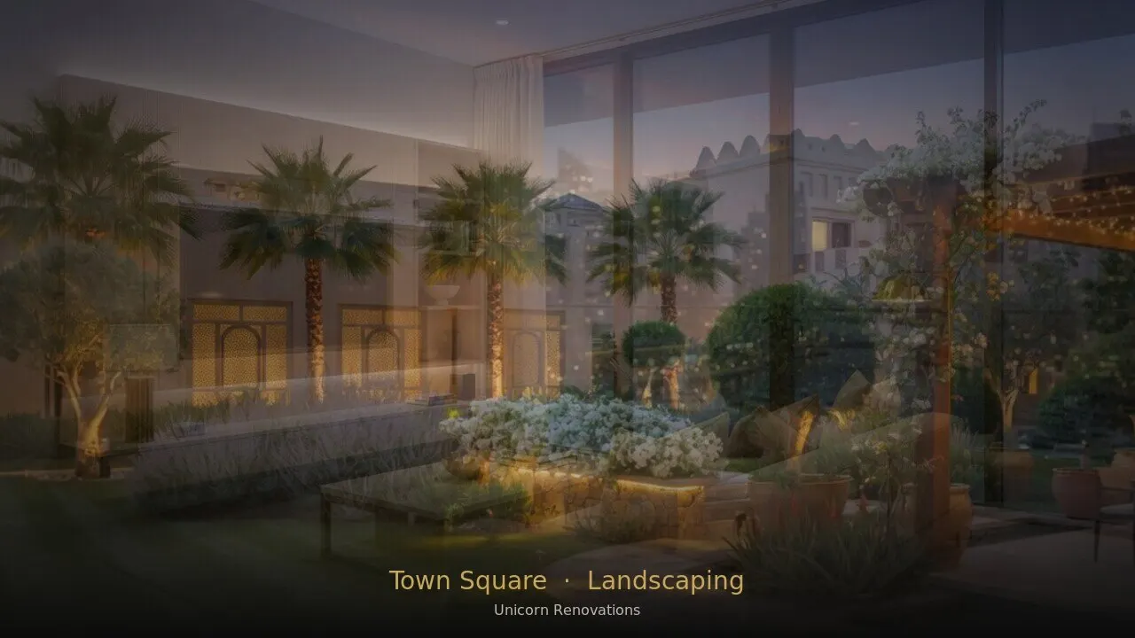 Landscaping in Town Square