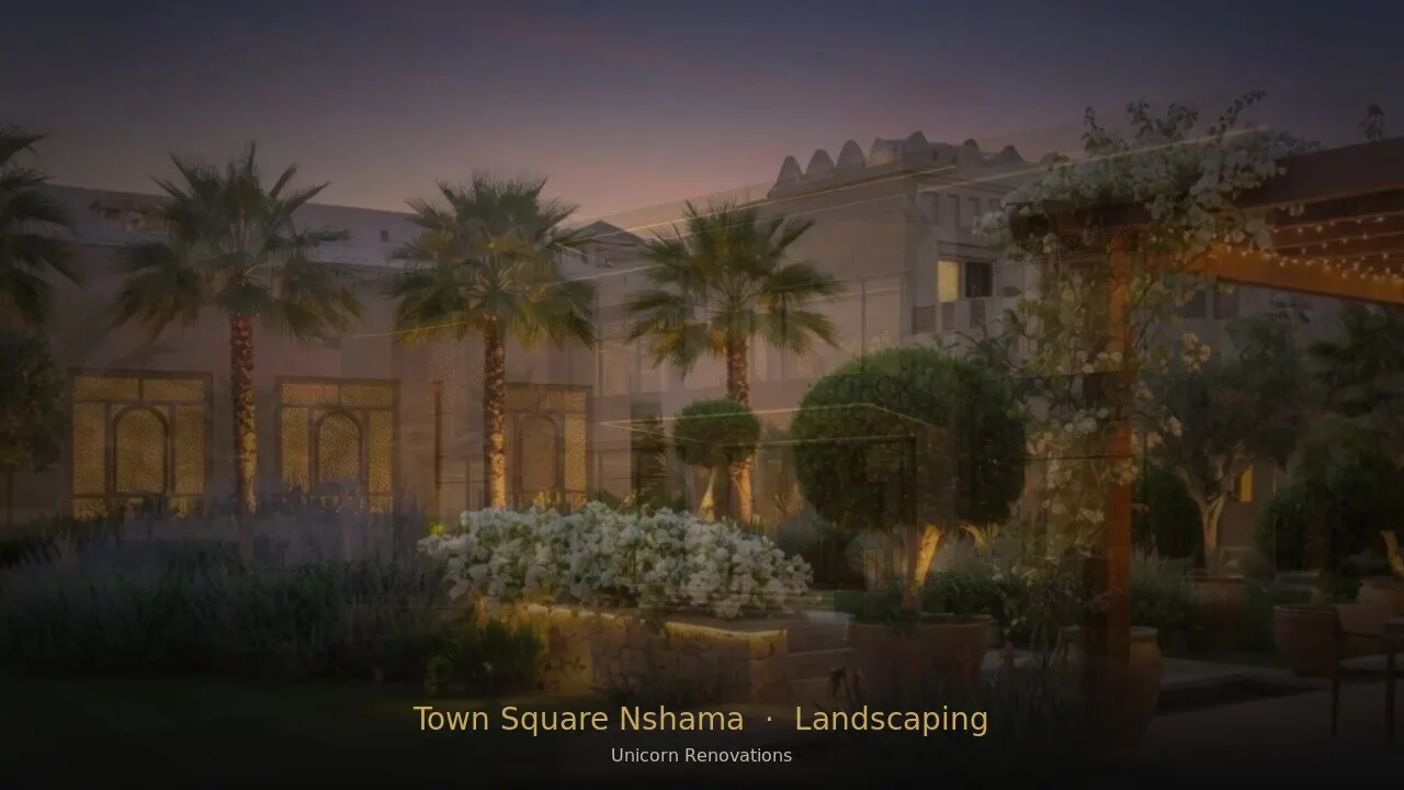 Landscaping in Town Square Nshama
