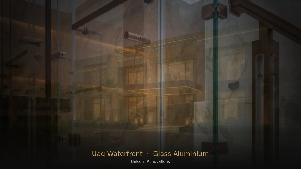 Glass & Aluminium Works in UAQ Waterfront