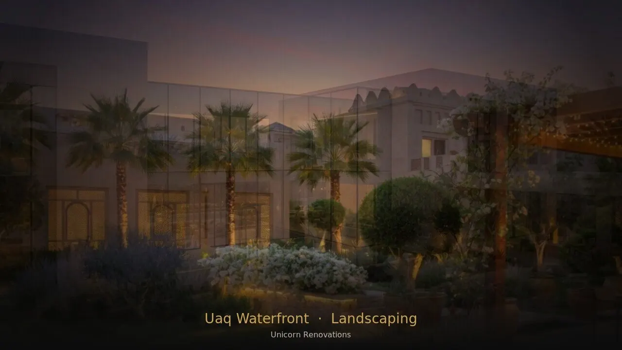 Landscaping in UAQ Waterfront
