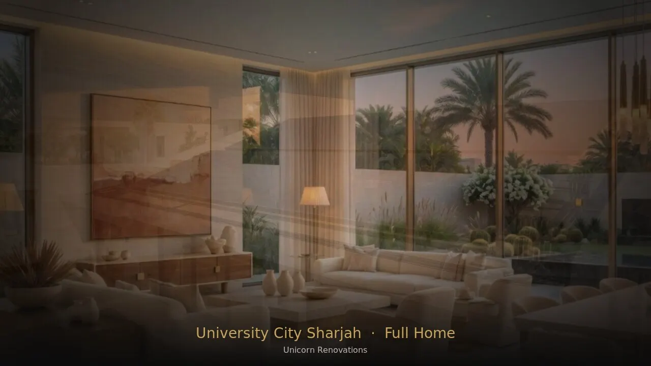 Full Home Renovation in University City Sharjah
