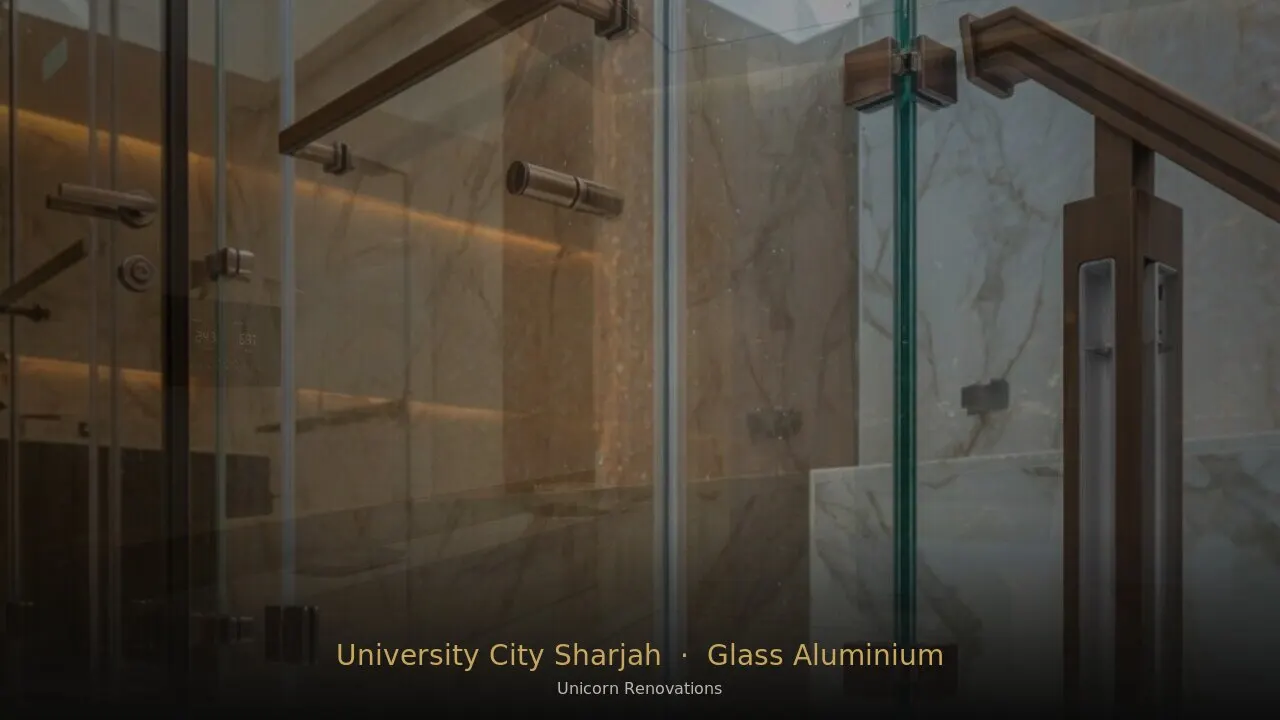 Glass & Aluminium Works in University City Sharjah