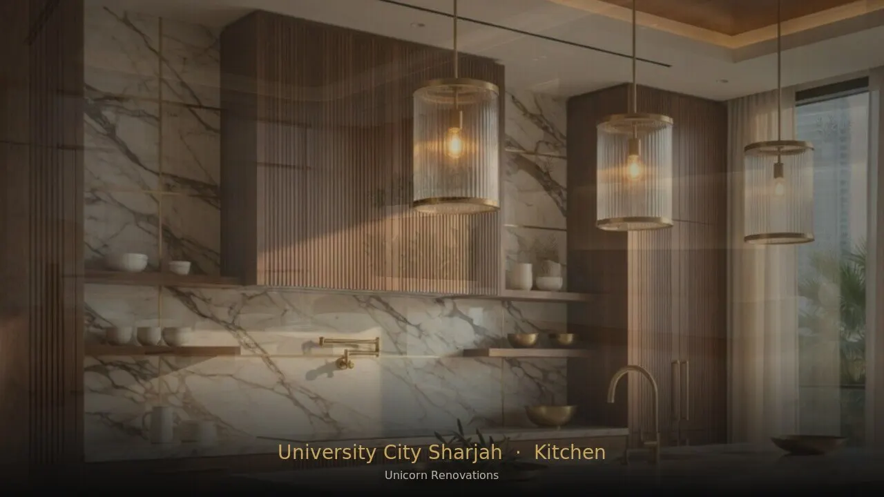 Kitchen Renovation in University City Sharjah