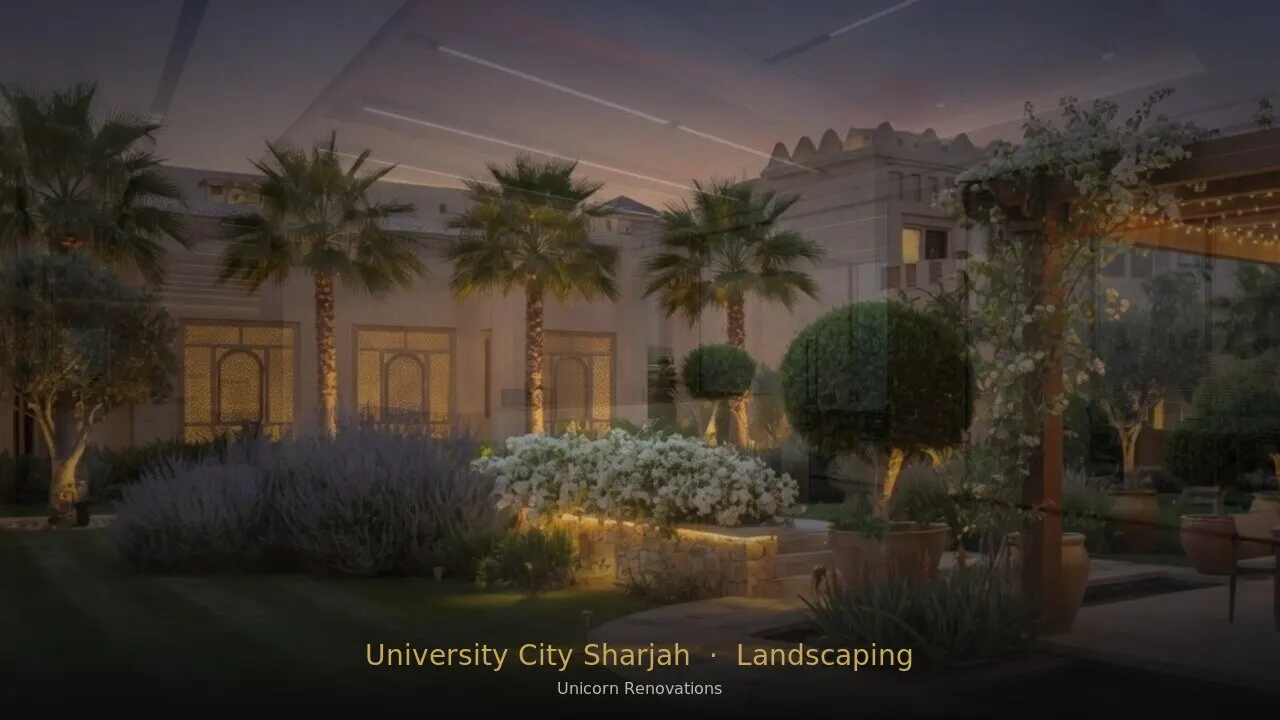 Landscaping in University City Sharjah