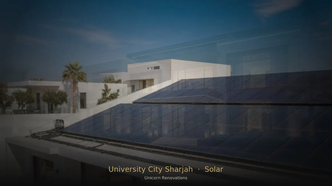 Solar Solutions in University City Sharjah — Unicorn Renovations