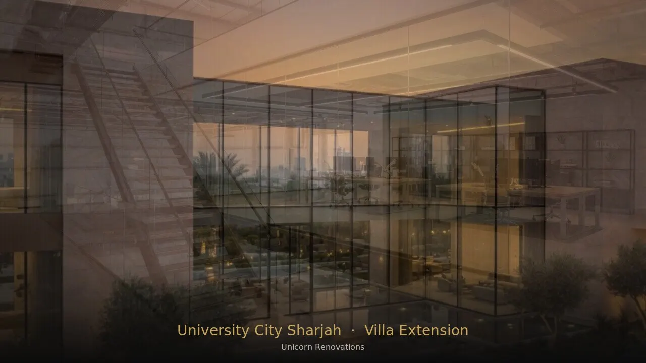 Villa Extension in University City Sharjah