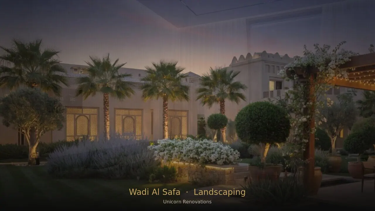 Landscaping in Wadi Al Safa