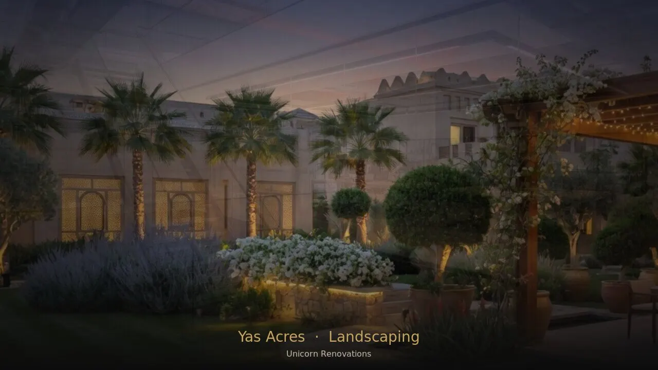 Landscaping in Yas Acres