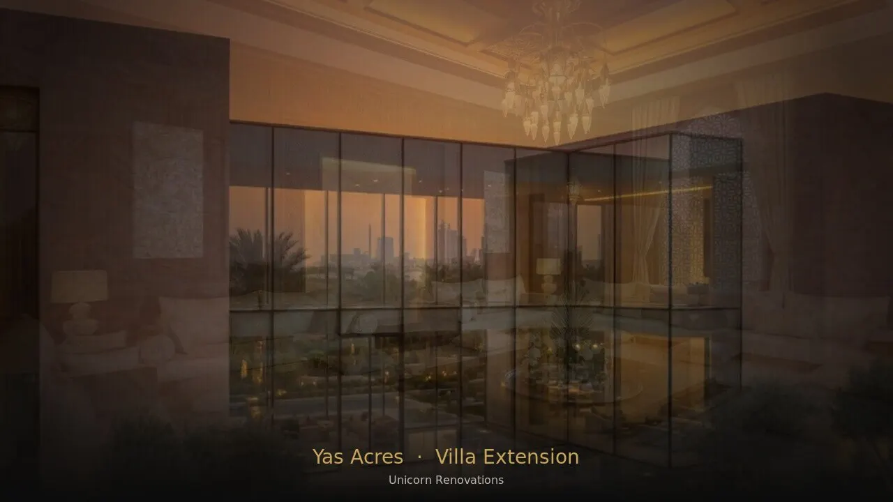 Villa Extension in Yas Acres