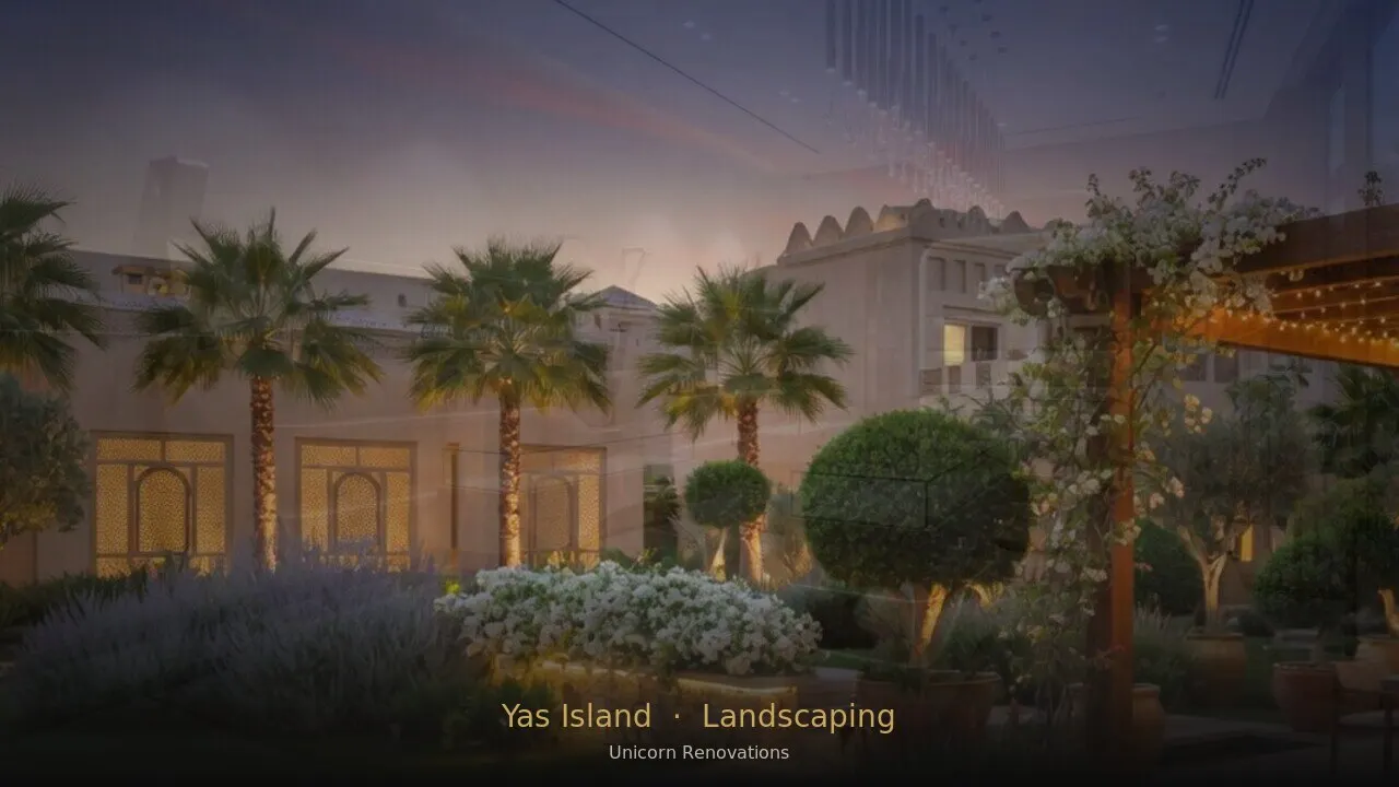 Landscaping in Yas Island