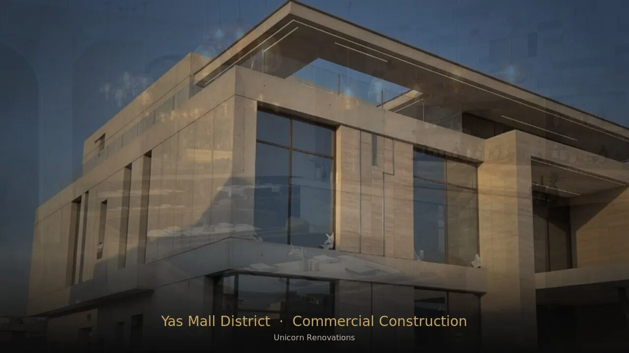 Commercial Construction in Yas Mall District