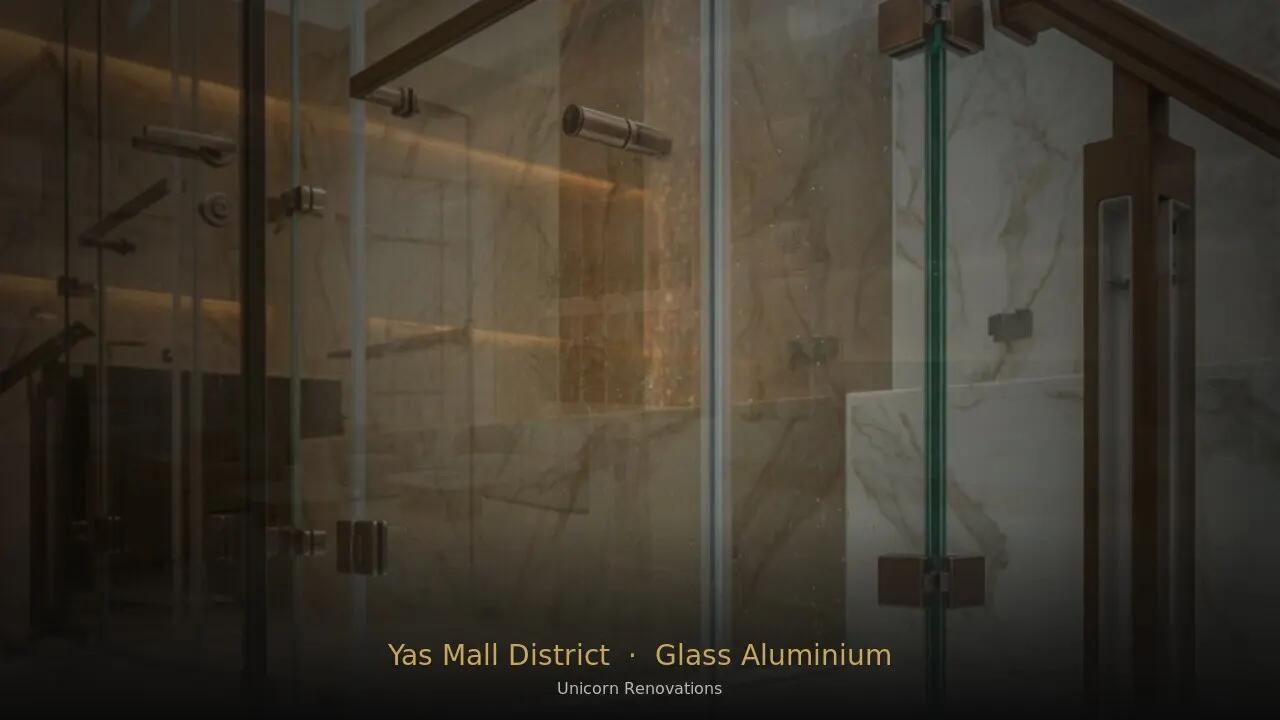Glass & Aluminium Works in Yas Mall District