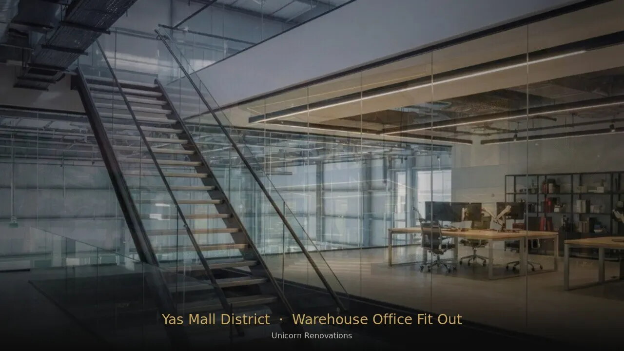 Warehouse Office Fit-Out in Yas Mall District