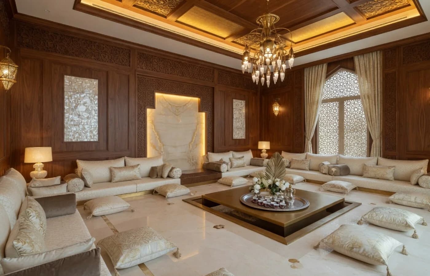 Palm Jumeirah villa majlis renovation