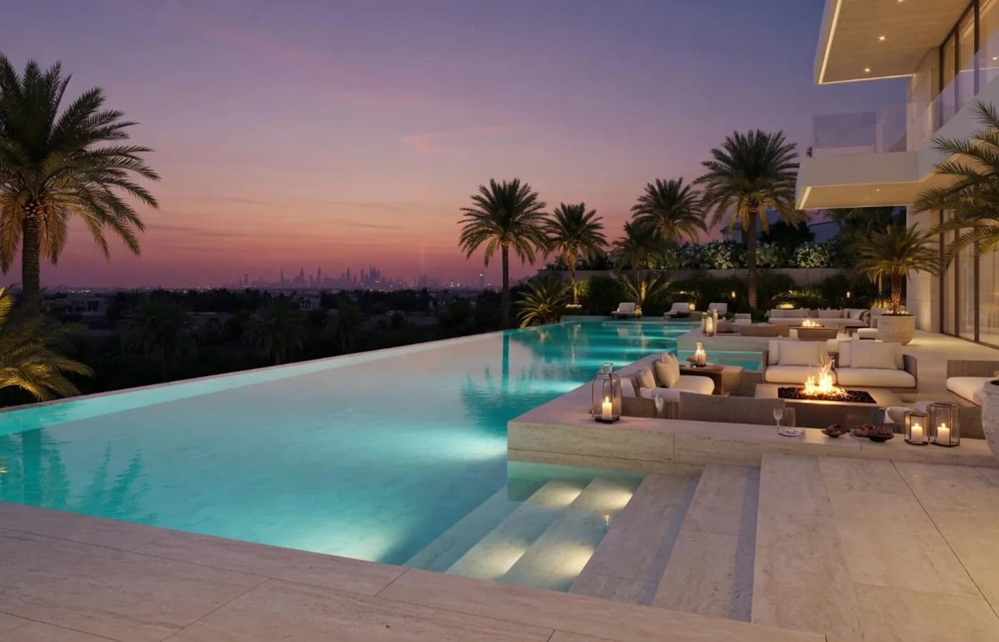 Palm Jumeirah villa pool